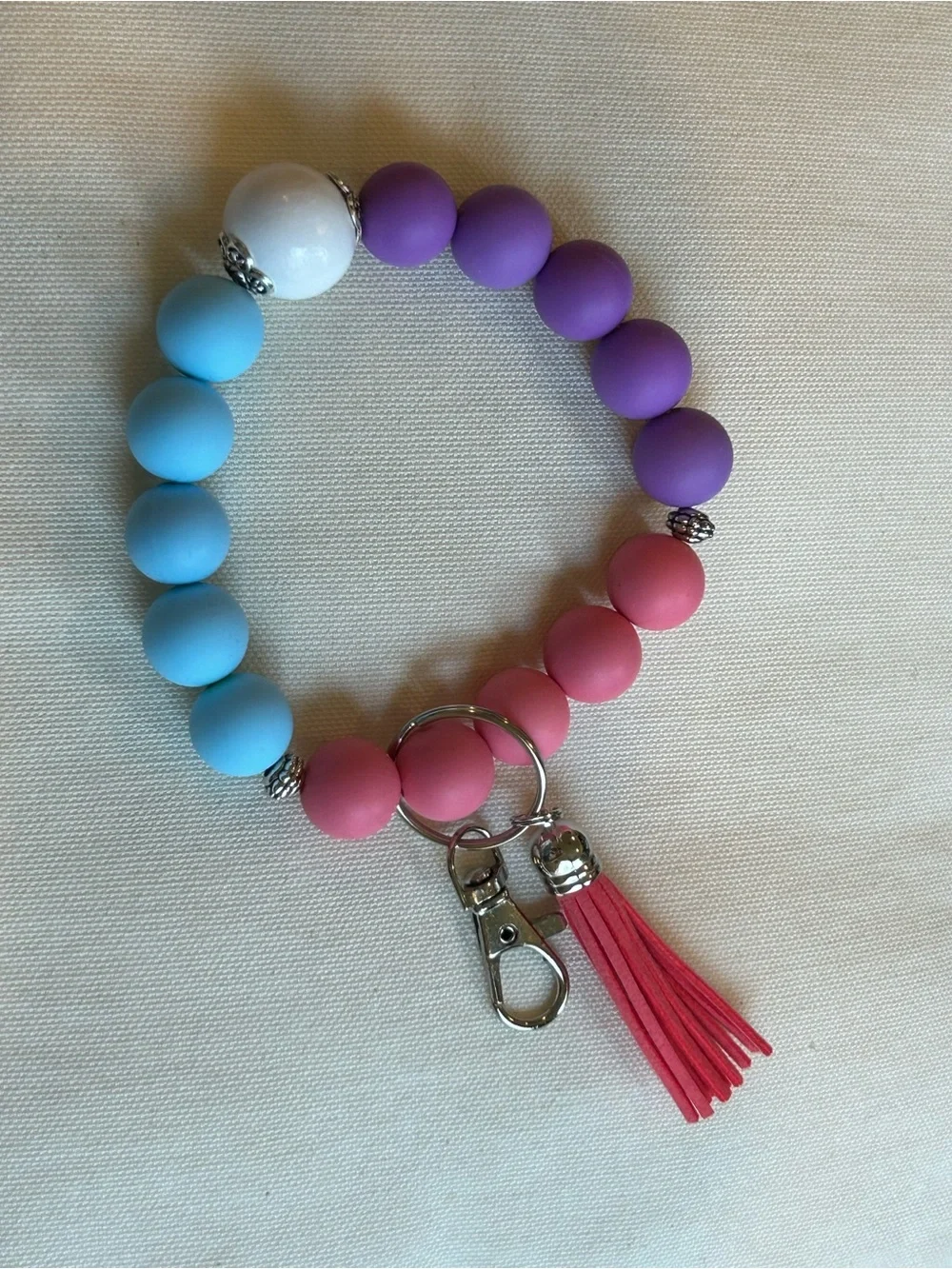 Beaded Keychains / wristlets / bag charms - WHOLESALE LOT OF SEVENTY (70)